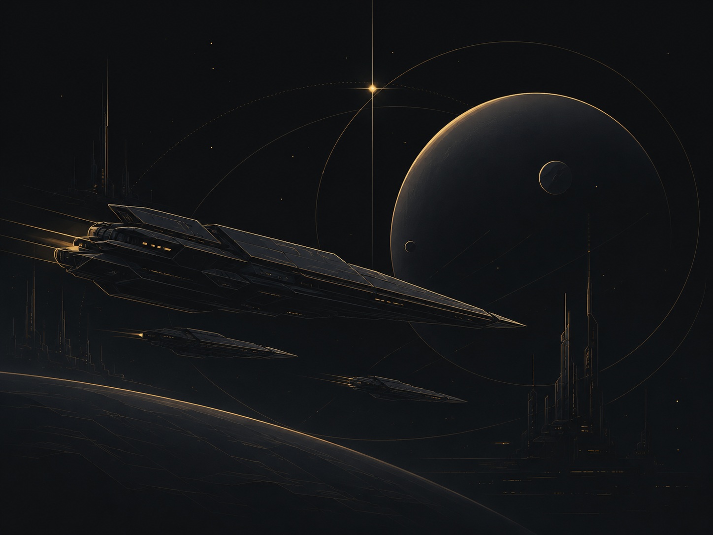 Ilustración space opera del Continuus Nexus